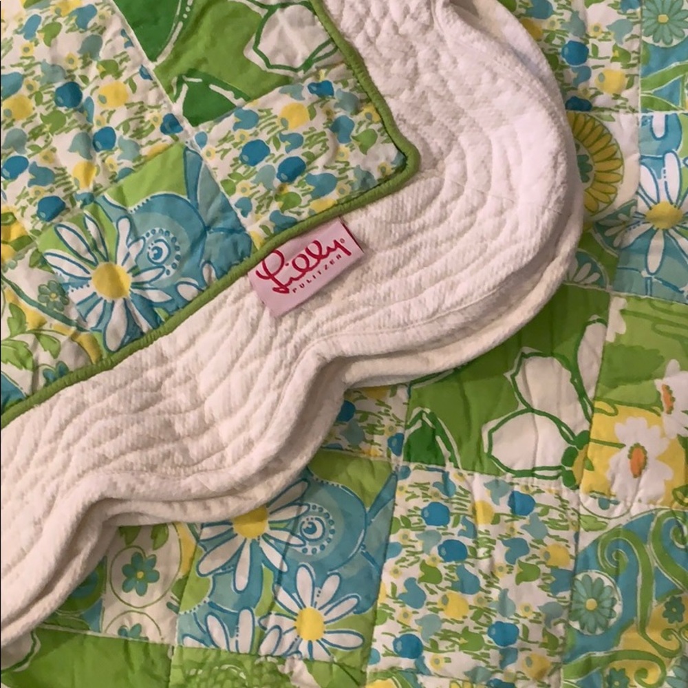 Lilly Pulitzer x-Long twin quilt w/sham & sheets